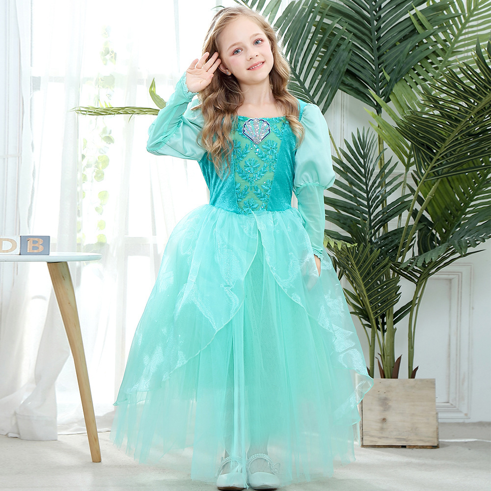 Elegant Lace Girls Dress Cospl - Baby Clothing Sizes ulasan dan harga