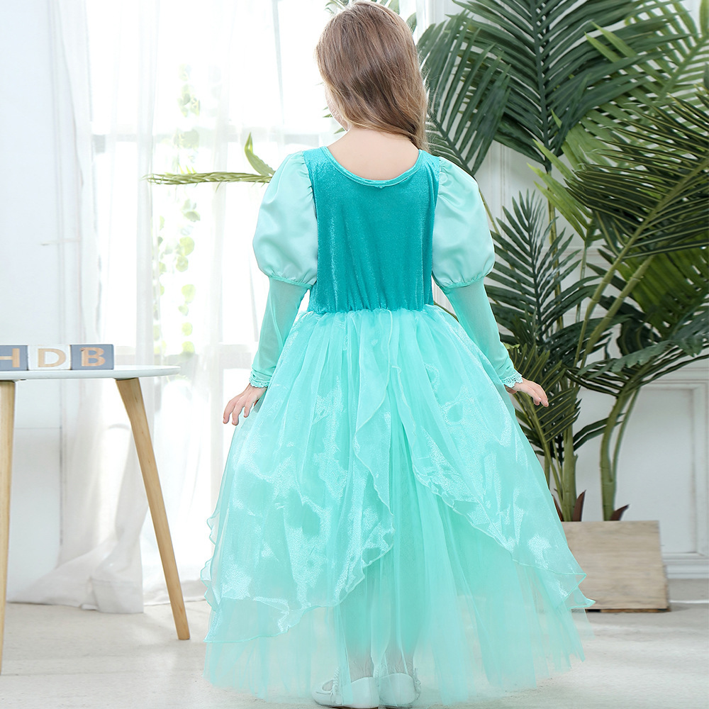 Elegant Lace Girls Dress Cospl - Baby Clothing Sizes ulasan dan harga
