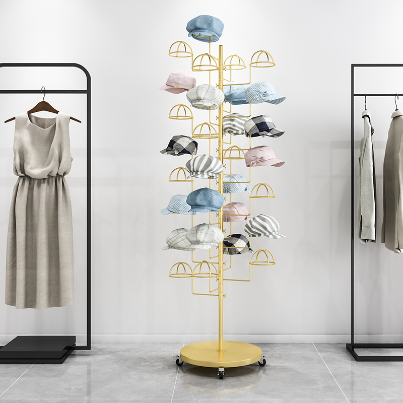 Hat display stand Floor-to-cei - Baby Clothing Display ulasan dan harga